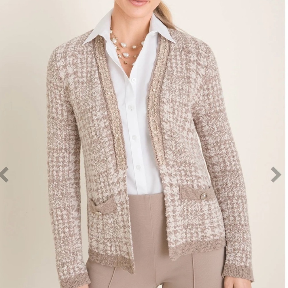 Chico Yarn-Detail Cardigan - Size Large